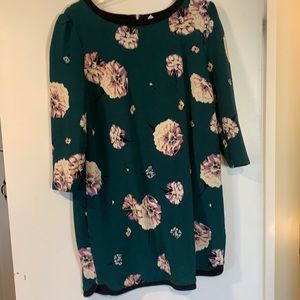 Green floral dress